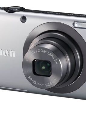 Canon Silver Point-and-Shoot Digital Camera with 5x Zoom